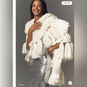 ⭐️NWT Anthropologie Chunky Cable Knit Scarf Wrap⭐️ Sold out